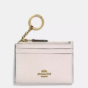 Coach Mini Skinny Id Case in Cream/White
